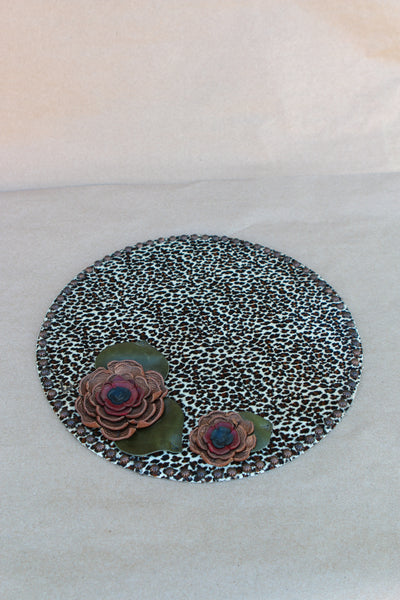 14" Cowhide Centerpiece