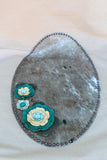 15 x 25 Oval Cowhide Centerpiece