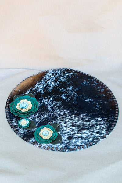 18" Cowhide Centerpiece