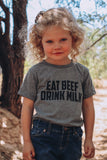 'Eat Beef Drink Milk' Toddler Unisex Fit Tee - SOLD OUT